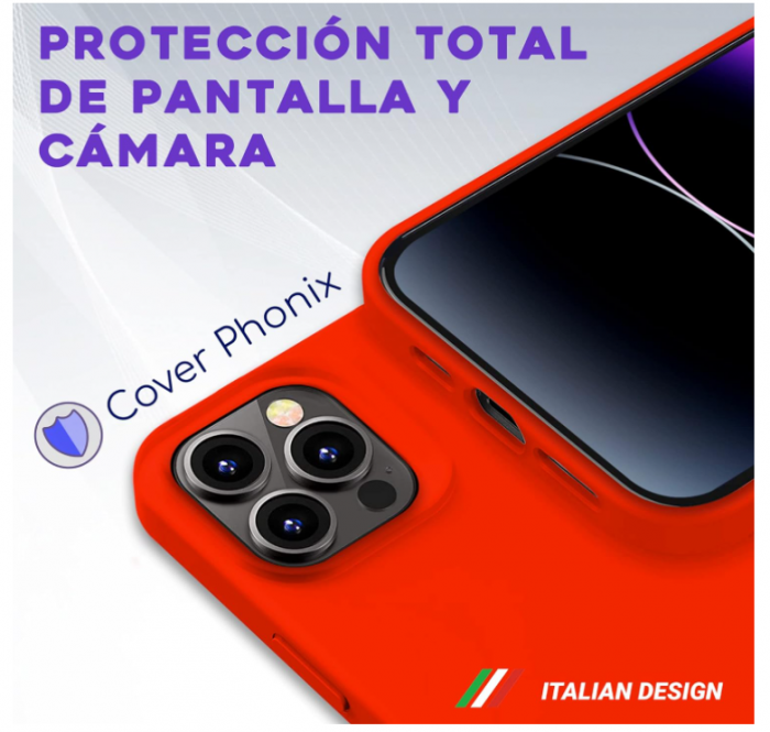 Husă din silicon Phonix pentru iPhone 14 Pro MAX, rosu [7]