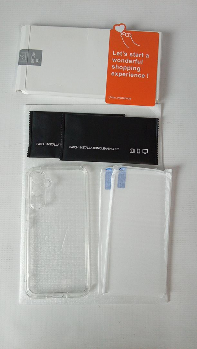 Husă din silicon Qasyfanc pentru Samsung Galaxy A54 5G + 2 folii protectoare de ecran, transparentă [2]