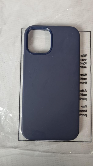 Husă din silicon Sinjimoru pentru iPhone 12/12 Pro pentru MagSafe, Navy Blue [2]