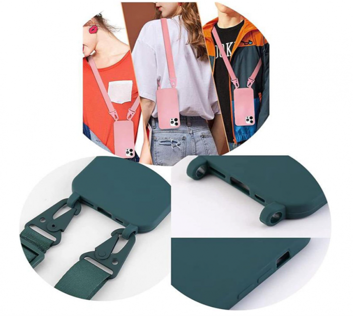 Husă din silicon Vrupin pentru iPhone 13 + 2 folii de protectie pentru ecran, roșu [5]