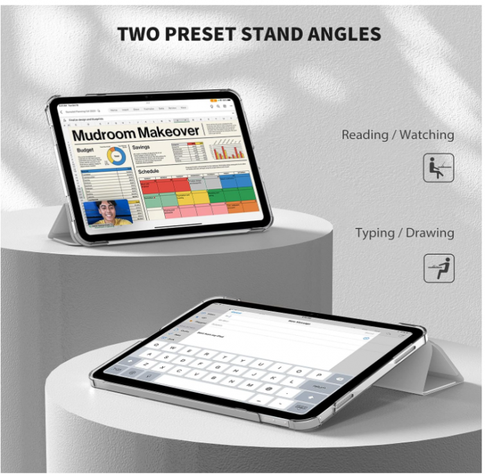 Husă Easyacc pentru iPad a 10-a generație 2022, argintie [4]