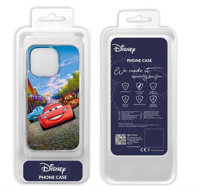 Husă ERT GROUP pentru Apple iPhone 14 PRO cu licență oficială Disney Pattern Cars [3]