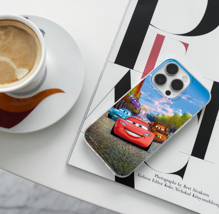 Husă ERT GROUP pentru Apple iPhone 14 PRO cu licență oficială Disney Pattern Cars [7]