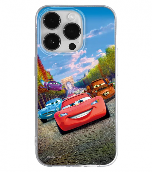 Husă ERT GROUP pentru Apple iPhone 14 PRO cu licență oficială Disney Pattern Cars [1]