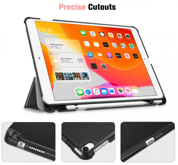 Husă FINTIE pentru iPad Air a 3-a generație (2019) / iPad Pro 10,5 inchi (2017), neagră [7]