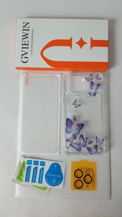 Husa GVIEWIN compatibila cu iPhone 14 Pro Max 6.7" (17 cm) 2022 + Folie protectie sticla securizata si lentila camera [2]