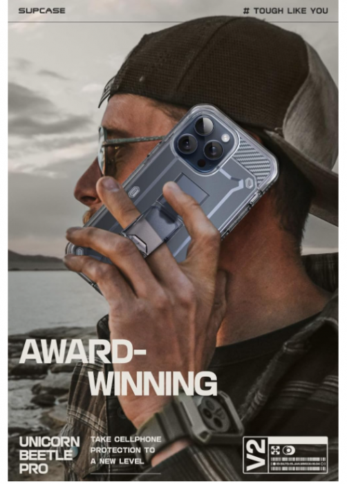 Husa iPhone 15 Pro Supcase Unicorn Beetle Pro, transparenta [8]