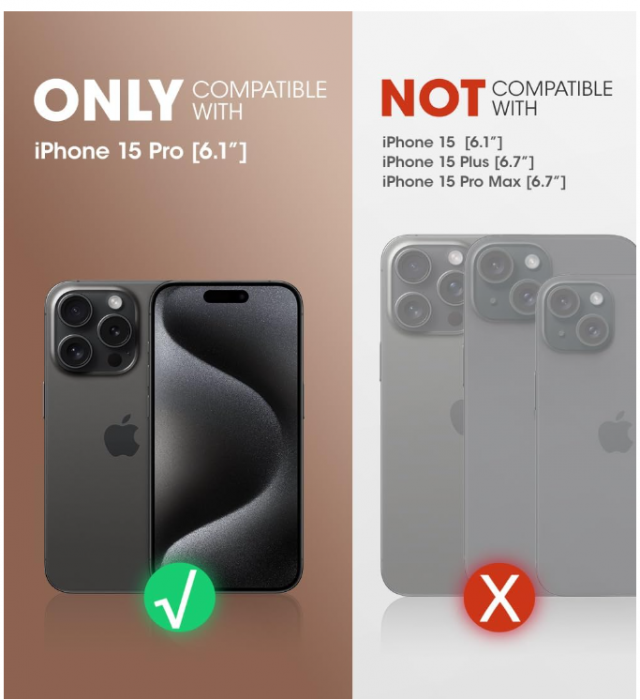 Husa iPhone 15 Pro Supcase Unicorn Beetle Pro, transparenta [3]