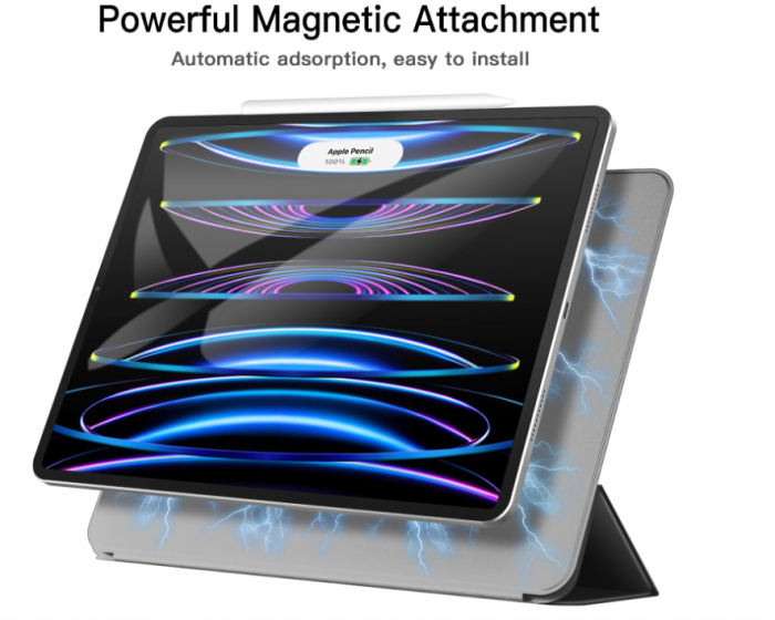 Husă JETech pentru iPad Pro 12.9 inch 2022/2021/2020/2018 (a 6-a/5-a/4-a/a treia generație) negru [4]