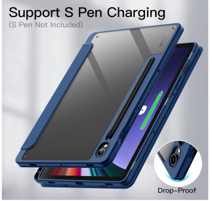 Husă JETech pentru Samsung Galaxy Tab S9 de 11 inchi cu suport pentru stilou S Pen, albastru [5]
