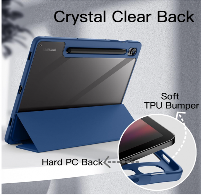 Husă JETech pentru Samsung Galaxy Tab S9 de 11 inchi cu suport pentru stilou S Pen, albastru [4]