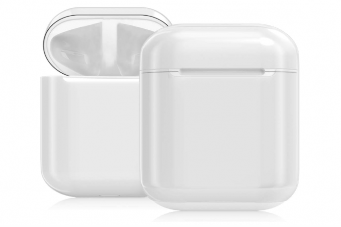 Husă kwmobile pentru casti Apple Airpods 1 și 2, Transparentă [1]