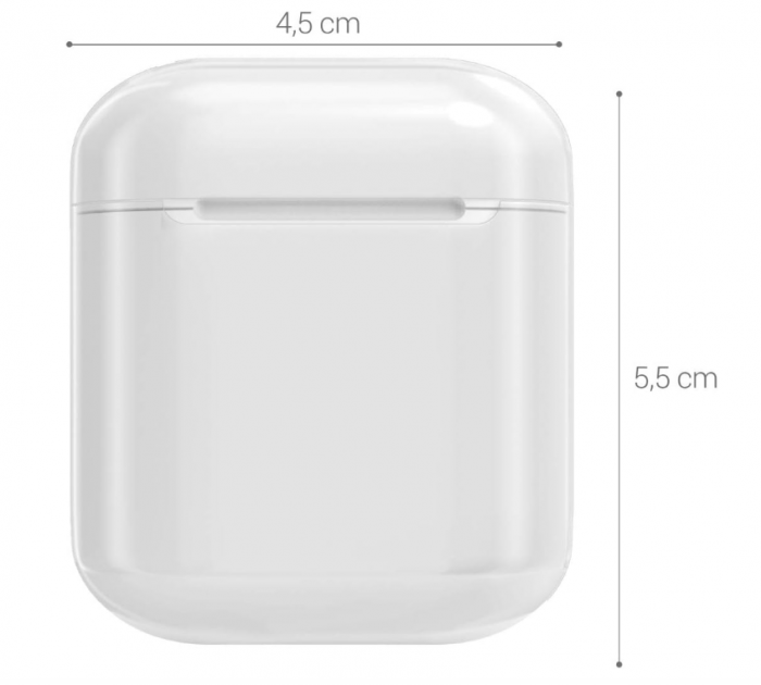 Husă kwmobile pentru casti Apple Airpods 1 și 2, Transparentă [5]