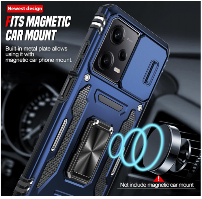 Husă LeYi pentru Xiaomi Redmi Note 12 Pro 5G/Poco X5 Pro 5G cu 2 folii ecran sticlă securizată [7]