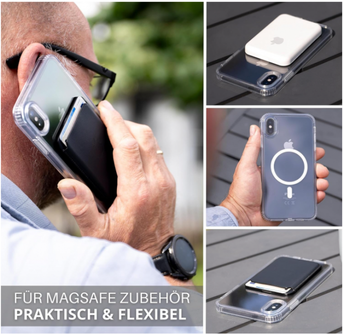 Husă magnetică JProtect pentru iPhone 11 Pro Max cu Magsafe, transparent [3]