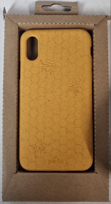 Husă Pela pentru iPhone XR: Eco-Friendly 100% biodegradabilă, galben Honey Bee [2]