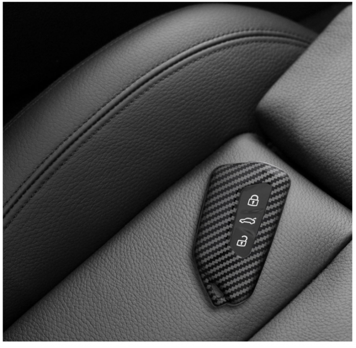 Husa pentru cheie auto Kwmobile compatibilă cu VW Golf 8, negru carbon [9]