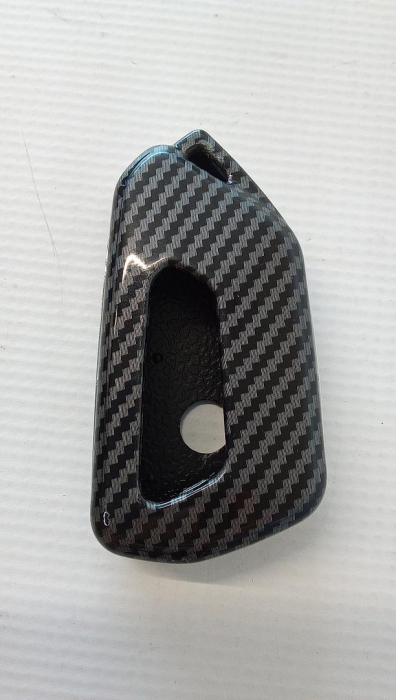 Husa pentru cheie auto Kwmobile compatibilă cu VW Golf 8, negru carbon [8]