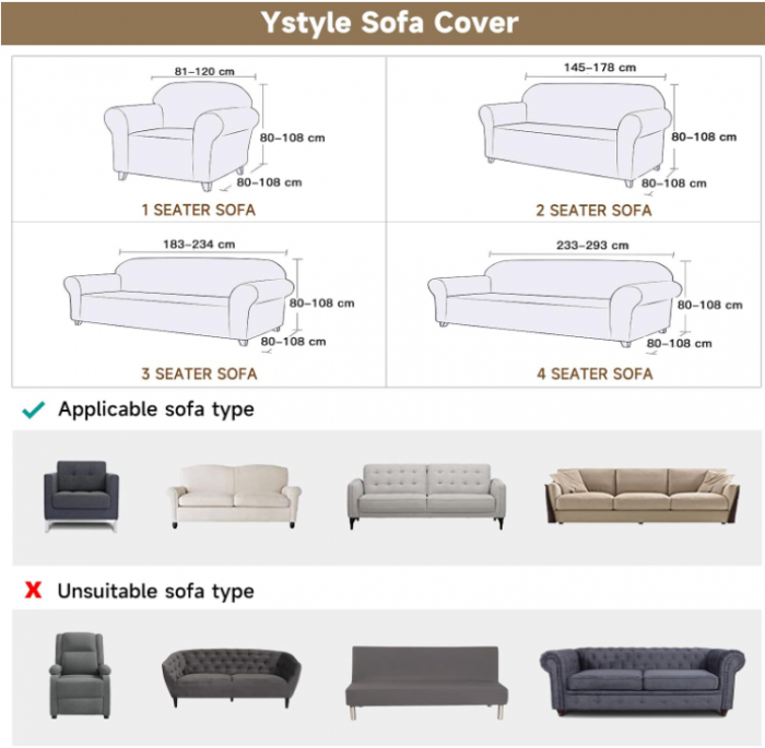 Husa pentru fotoliu Ystyle cu cotiere, visiniu [4]