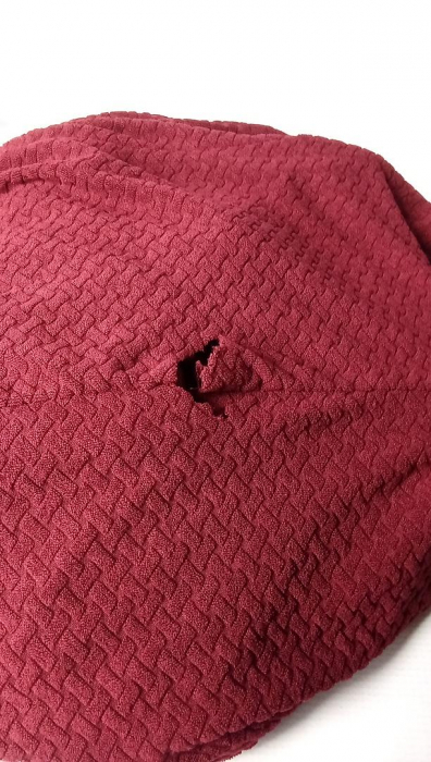 Husa pentru fotoliu Ystyle cu cotiere, visiniu [8]