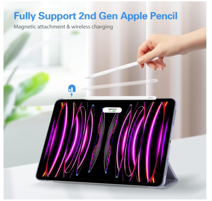 Husă pentru iPad Pro 12.9 2022/2021/2020/2018, violet deschis [3]