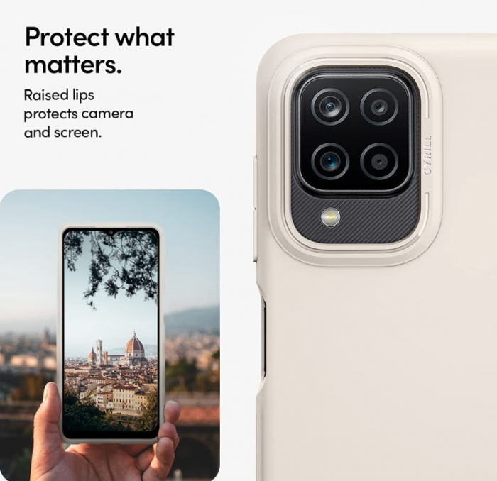 Husa pentru Samsung Galaxy A12, crem [2]
