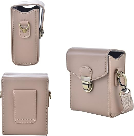 Husa retro de piele pentru camera Sony RX100, seria HX si Ricoh, bej [4]