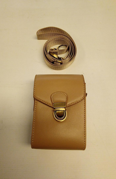 Husa retro de piele pentru camera Sony RX100, seria HX si Ricoh, bej [2]