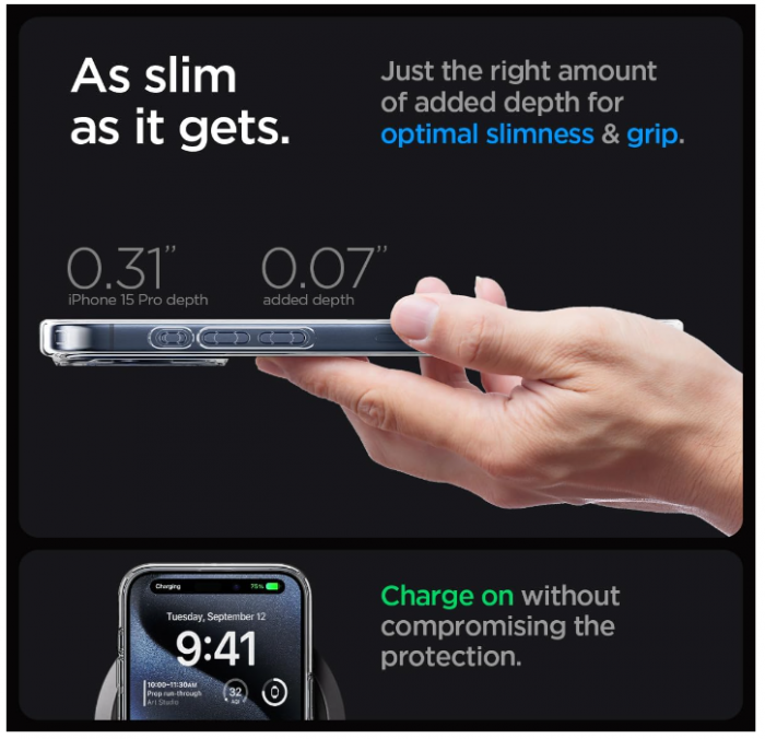 Husa Spigen Magnetic Ultra Hybrid MagFit pentru iPhone 15 Pro (2023), Bleumarin [9]