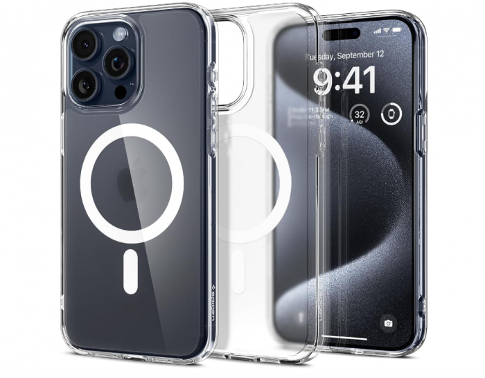 Husa Spigen Magnetic Ultra Hybrid MagFit pentru iPhone 15 Pro (2023), Bleumarin [4]