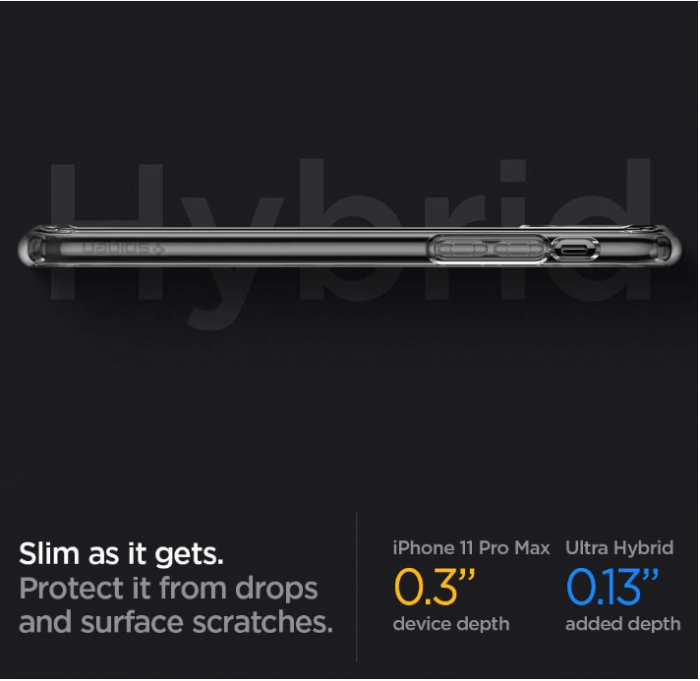 Husă Spigen Ultra Hybrid pentru iPhone 11 Pro Max (2019), Transparentă [7]