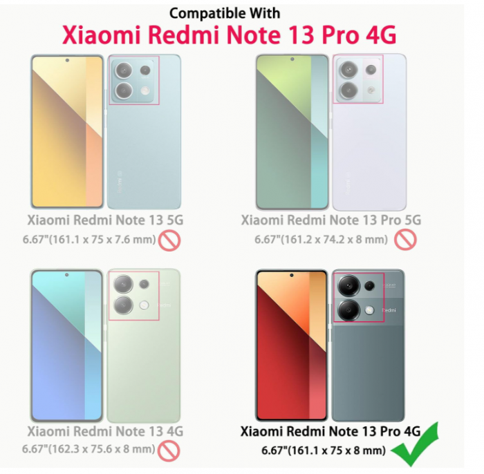 Husa telefon UPLAI pentru Xiaomi Redmi Note 13 Pro 4G/Poco M6 Pro 4G [7]