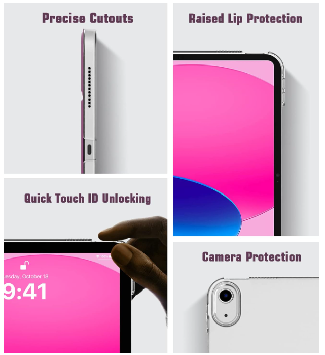 Husă TiMOVO pentru iPad a 10-a generație 2022, violet [8]