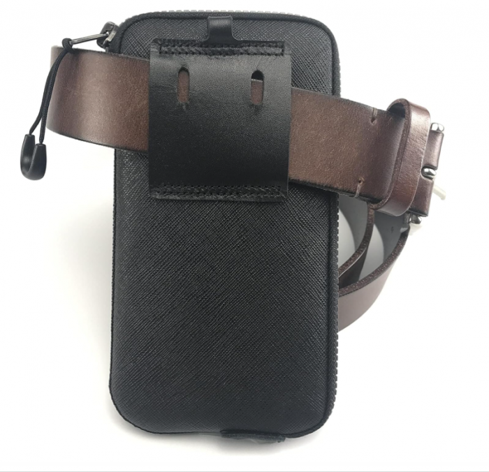 Husa tip geanta pentru telefon, Marimea M, negru [6]