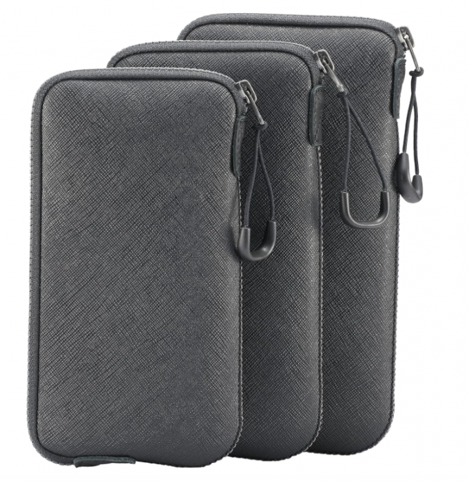 Husa tip geanta pentru telefon, Marimea M, negru [3]