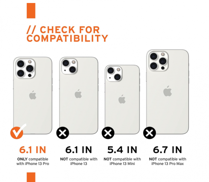 Husa URBAN ARMOR GEAR pentru iPhone 13 Pro, negru [4]