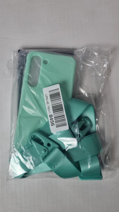 Husă Vrupin cu curea umar pentru Samsung Galaxy S23+ si 2 folii ecran din sticlă securizată, verde deschis [2]