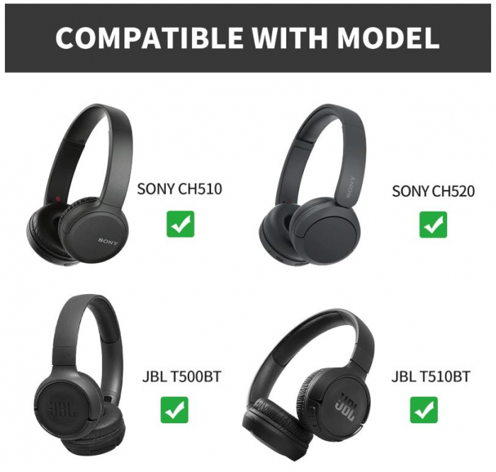 Husa YINKE pentru casti JBL Tune500BT/ 510BT & Sony WH-CH510 [3]