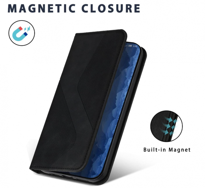 Husă ZONNAVI pentru Oppo Find X5 5G, din piele PU, negru [7]