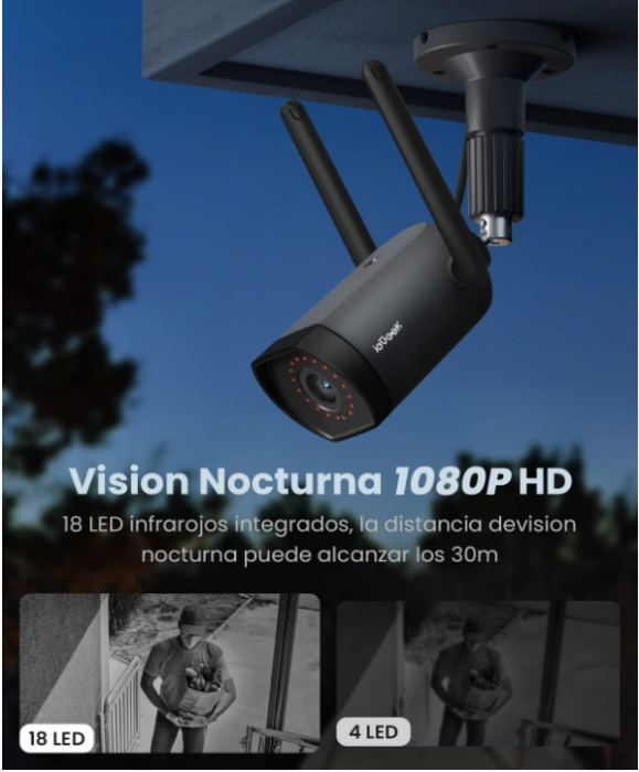 ieGeek IG20 Cameră de supraveghere exterioară cu antenă WiFi duală [5]