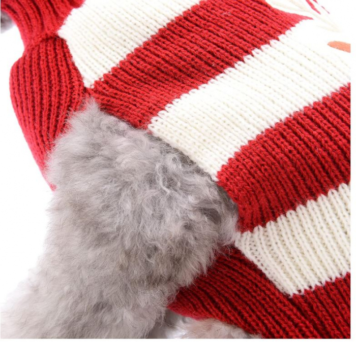 Imbracaminte de iarna pentru caini HRTTSY, model cu ren de Craciun, marime medie [5]