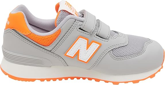 Încălțăminte sport pentru copii New Balance 574, gri/portocaliu, marime 28.5 [8]