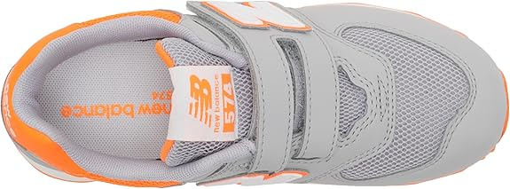 Încălțăminte sport pentru copii New Balance 574, gri/portocaliu, marime 28.5 [7]