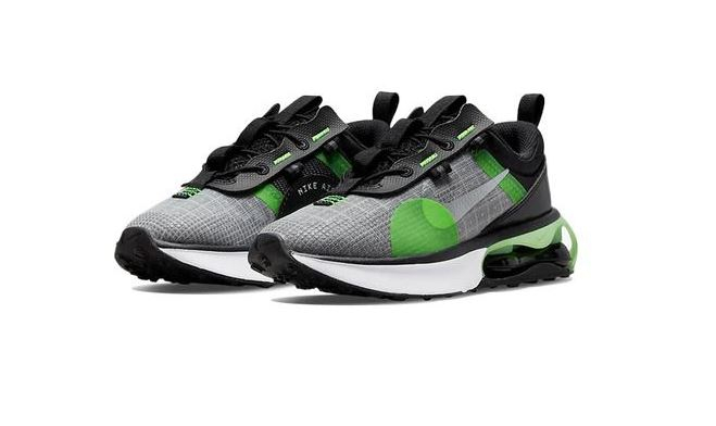Încălțăminte sport pentru copii Nike Air Max 2021 DB1109-004, negru/verde/gri, marime 27.5 [6]
