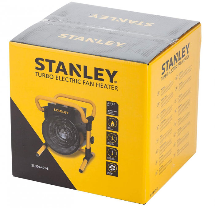 Incalzitor industrial electric Stanley ST-309-401-E, 9000 W, negru/galben [8]