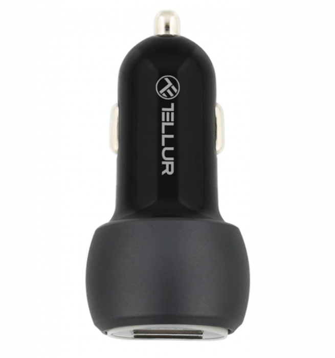 Incarcator auto Tellur FCC8, 6A, 36W, (QC 3.0 + QC 3.0), Negru [5]