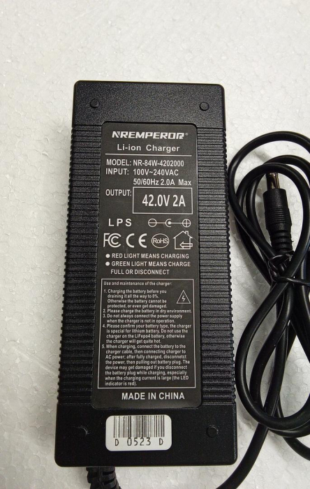 Încărcător bicicletă electrică 42V NREMPEROR, 2A, 84W [3]