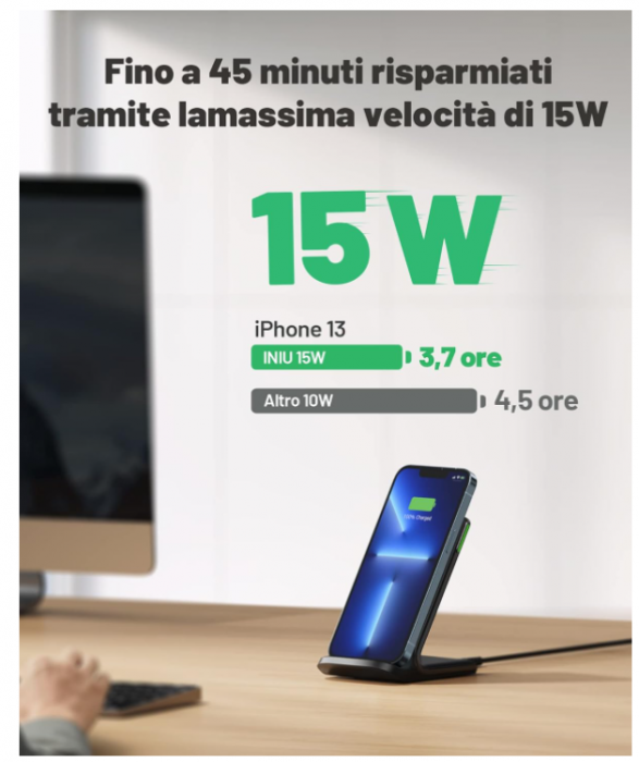 Incarcator fara fir pentru telefon INIU, 15 W [5]