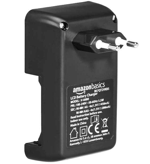 Încărcător inteligent pentru baterii Amazon Basics, 4 baterii AA/AAA [3]