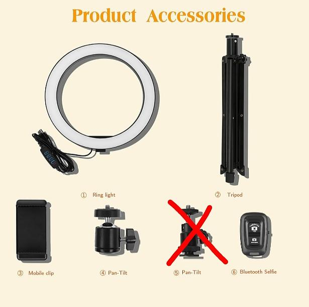 Inel de lumina cu Suport telefon, selfie ring light [3]